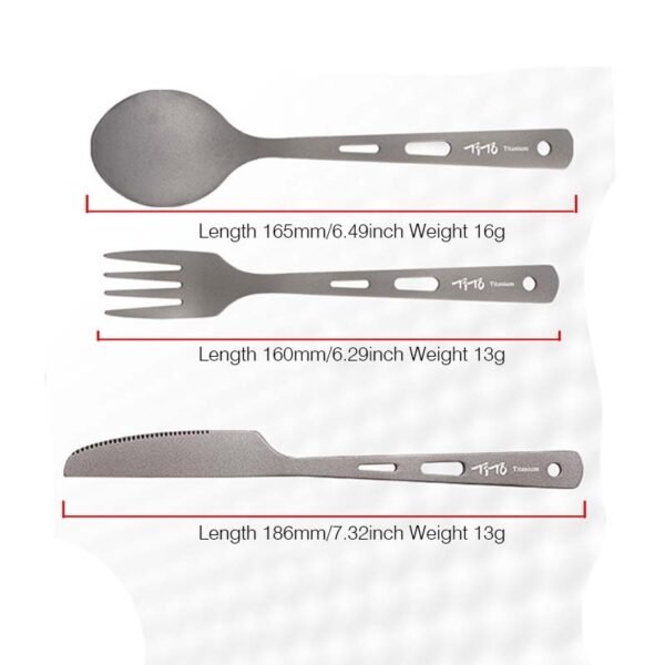 TITO TITANIUM,Outdoor pure titanium fork - Image 2