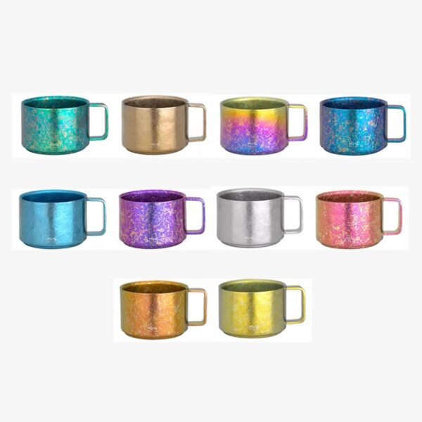 TITO TITANIUM,Outdoor pure titanium double-layer coffee cup, 90ml - Image 3