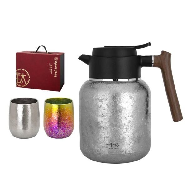 TITO TITANIUM,Pure titanium teapot, 1100ml large capacity