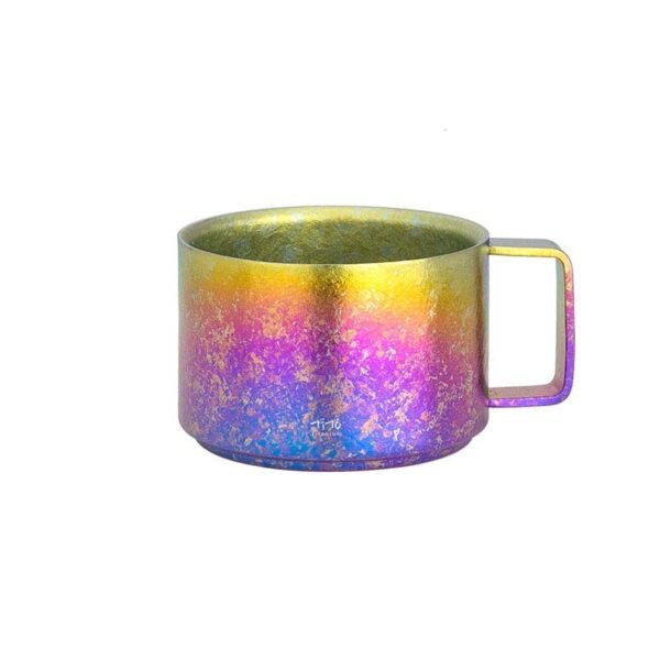 TITO TITANIUM,Outdoor pure titanium double-layer coffee cup, 90ml - Image 4