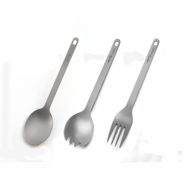 TITO TITANIUM,Outdoor pure titanium fork spoon - Image 2