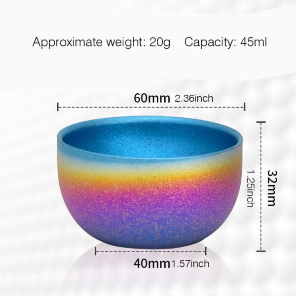 TITO TITANIUM,Household pure titanium tea bowl - Image 2