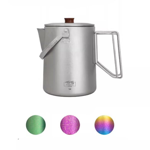 TITO TITANIUM,Outdoor pure titanium coffee pot,1500ml - Image 4