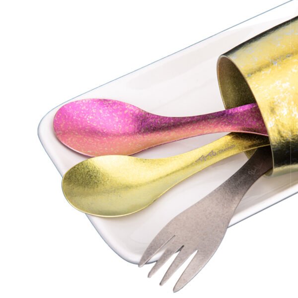 TITO TITANIUM,Outdoor pure titanium fork and spoon - Image 2