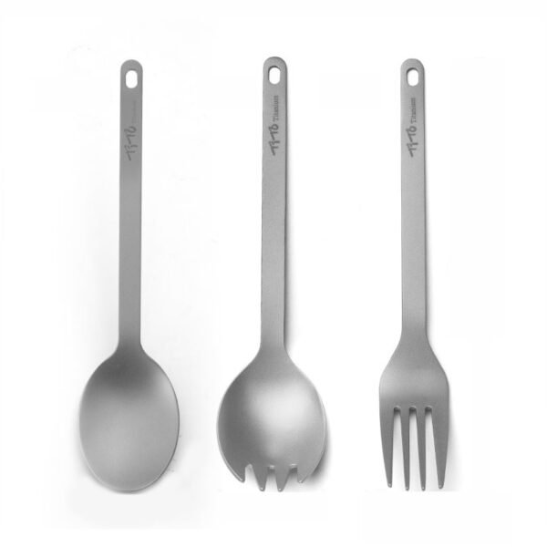 TITO TITANIUM,Outdoor pure titanium fork spoon