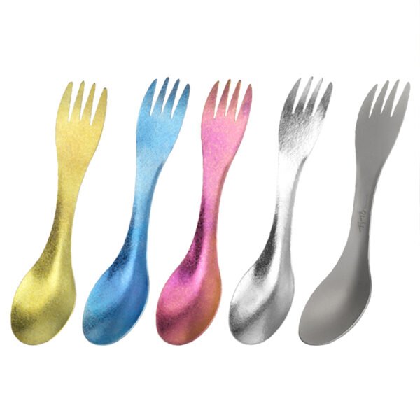 TITO TITANIUM,Outdoor pure titanium fork and spoon