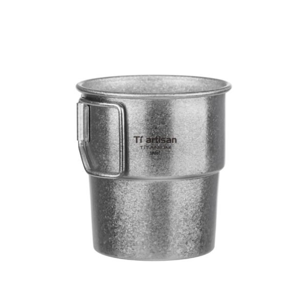 TI ARTISAN,Outdoor pure titanium water cup, camping titanium cup, camping titanium water cup, portable tea cup, coffee cup, titanium mug, 300ML - Image 3