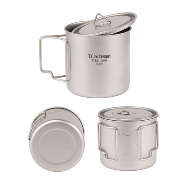 TI ARTISAN,Outdoor titanium cup,200ML-750ML