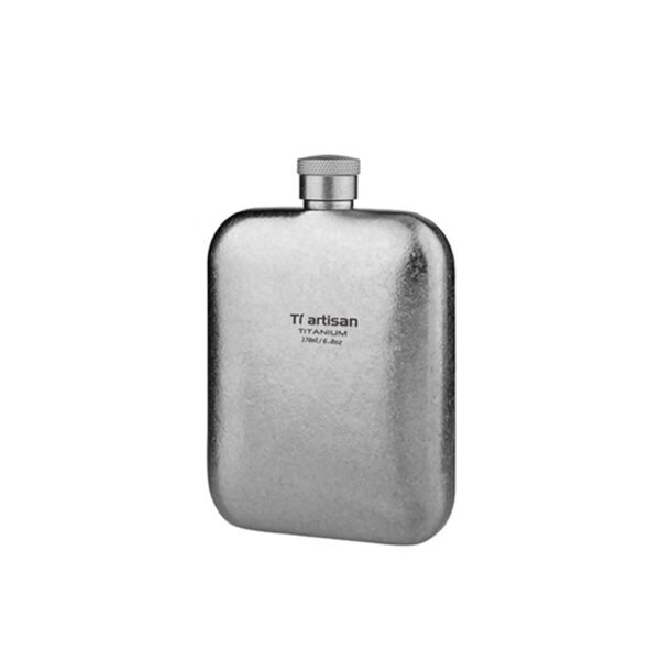 TI ARTISAN,Outdoor pure titanium wine flask, portable white wine flask, titanium wine flask, wine bottle. 170ML&230ML - Image 2