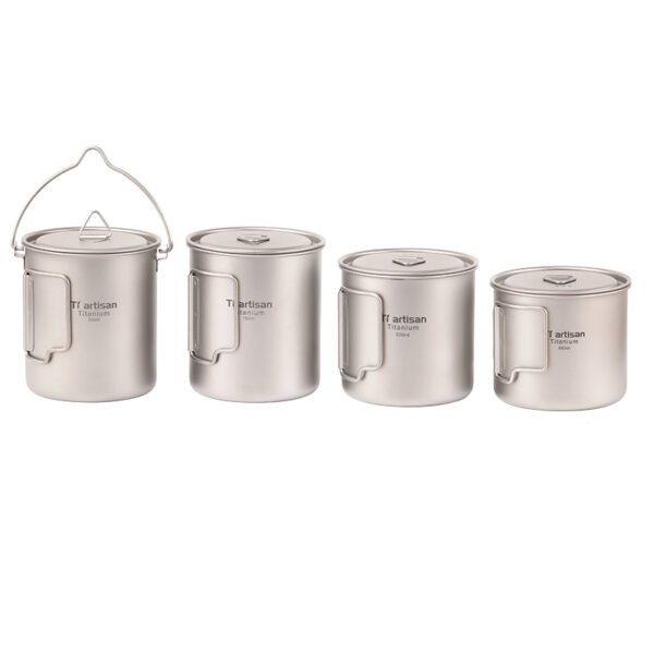 TI ARTISAN,Outdoor titanium cup,200ML-750ML - Image 2