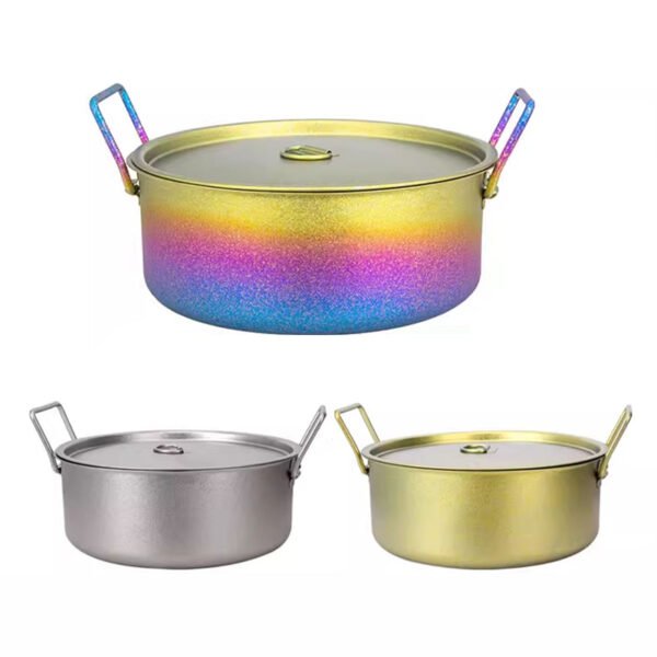 TITO TITANIUM,Outdoor pure titanium soup pot, 5000ML