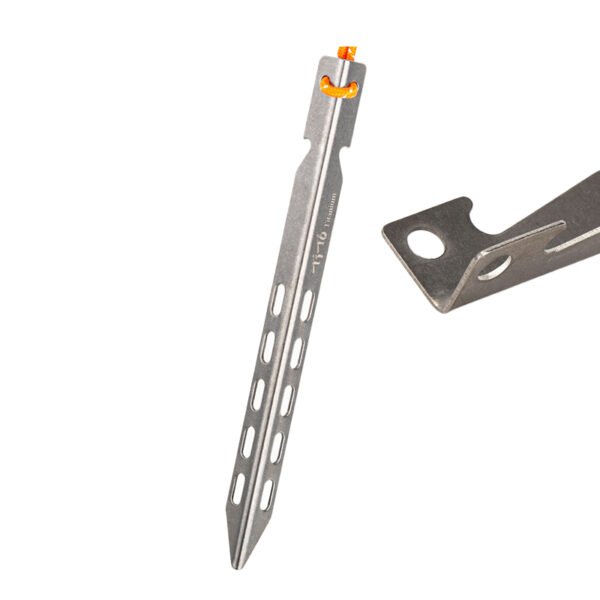 TITO TITANIUM,Outdoor pure titanium V-shaped tent nails - Image 2