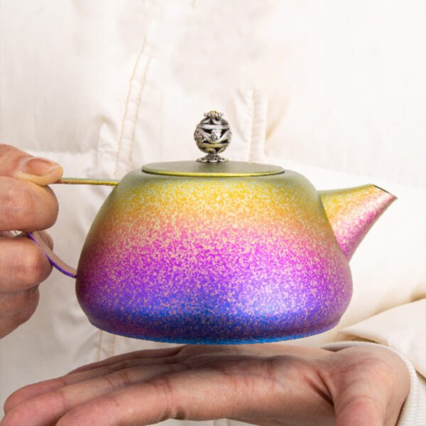 TITO TITANIUM,Outdoor pure titanium teapot,350ML&4*45ML - Image 2