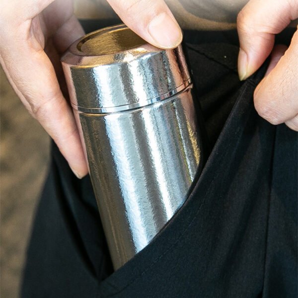 TITO TITANIUM,Outdoor pure titanium 200ml thermos cup, camping titanium water cup, double-layer cup - Image 4