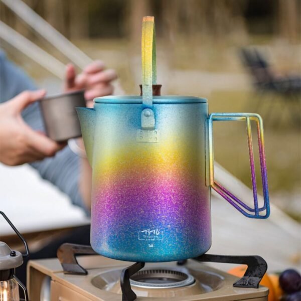 TITO TITANIUM,Outdoor pure titanium coffee pot,1500ml - Image 2