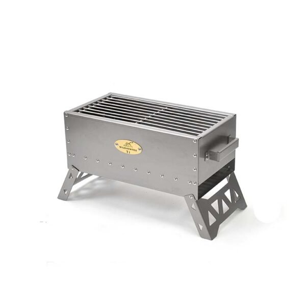 Outdoor folding pure titanium barbecue grill, camping grill