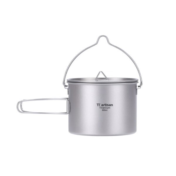TI ARTISAN,Outdoor pure titanium single pot, 900ML&1100ML&1600ML