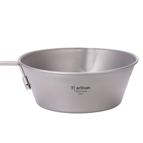 TI ARTISAN,Outdoor pure titanium snow bowl, camping bowl, 260ML&300ML&450ML