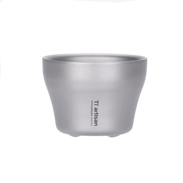 TI ARTISAN,Outdoor pure titanium tea cup, 350ML&45ML - Image 4