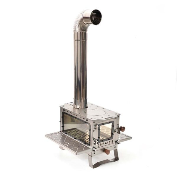 Outdoor mini pure titanium wood stove, camping stove