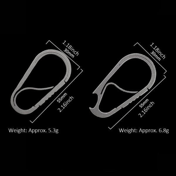 TITO TITANIUM,Outdoor pure titanium multifunctional keychain - Image 2