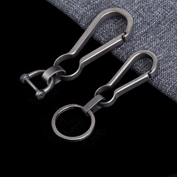 TITO TITANIUM,Outdoor pure titanium simple keychain