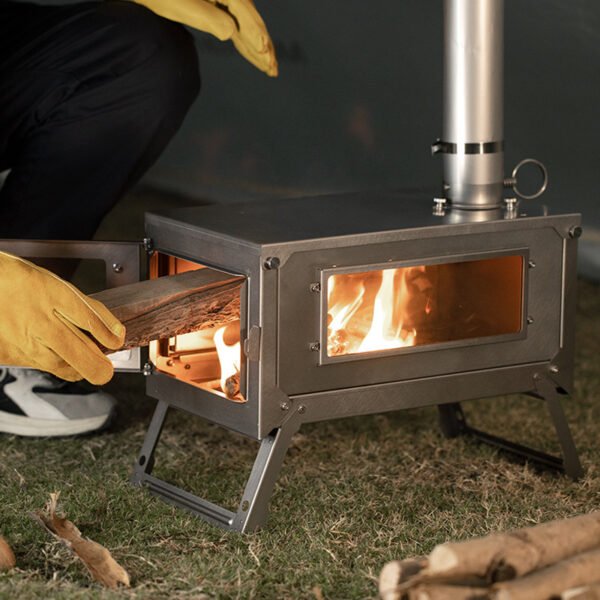 Outdoor pure titanium tent firewood stove, camp firewood stove - Image 5