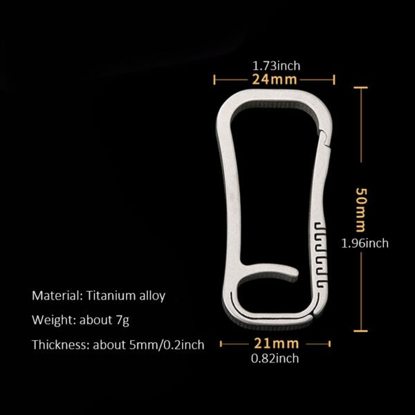 TITO TITANIUM,Outdoor titanium keychain - Image 2