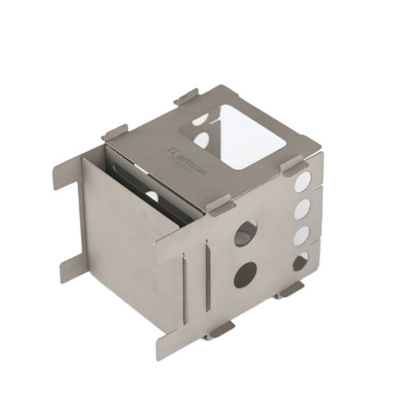 TI ARTISAN,Outdoor pure titanium wood stove, camping charcoal stove - Image 3