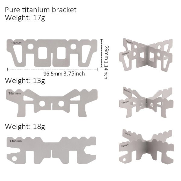 TI ARTISAN,Outdoor pure titanium alcohol stove, camping stove - Image 2