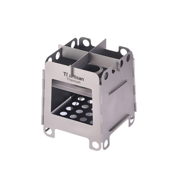 TI ARTISAN,Outdoor pure titanium wood stove, camping heating stove - Image 2