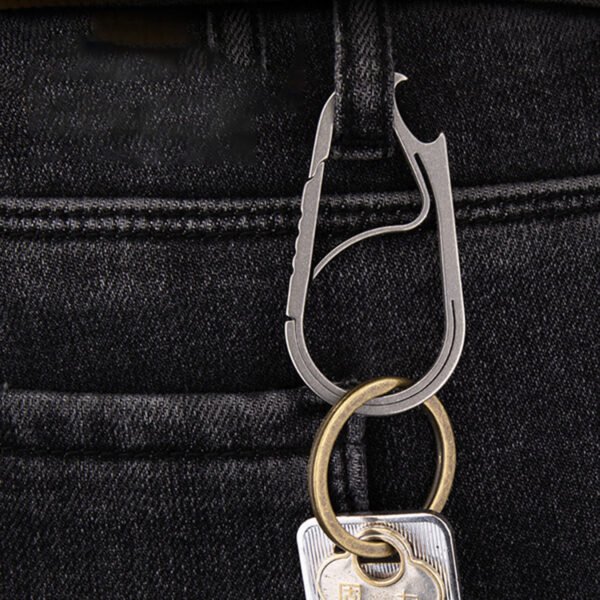 TITO TITANIUM,Outdoor pure titanium multifunctional keychain - Image 5