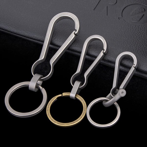 TITO TITANIUM,Outdoor pure titanium simple keychain - Image 3