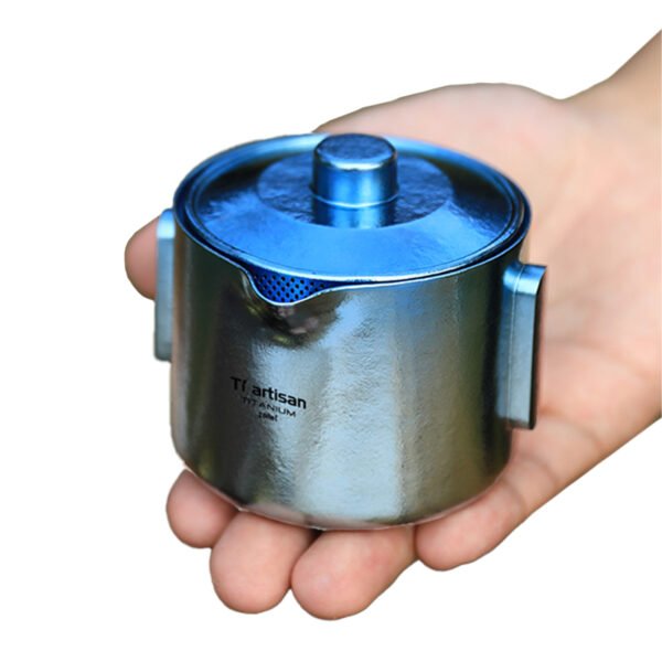 TI ARTISAN,Outdoor pure titanium tea set, 180ML&45ML - Image 3