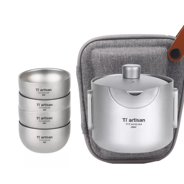 TI ARTISAN,Outdoor pure titanium teapot,180ML - Image 3