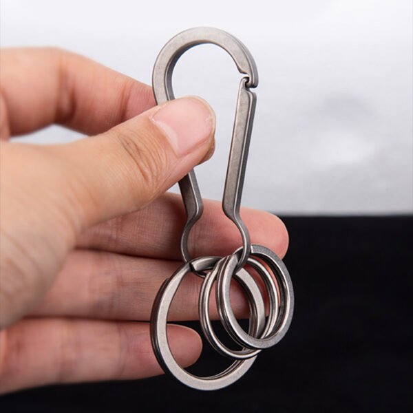 TITO TITANIUM,Outdoor pure titanium keychain ring - Image 7