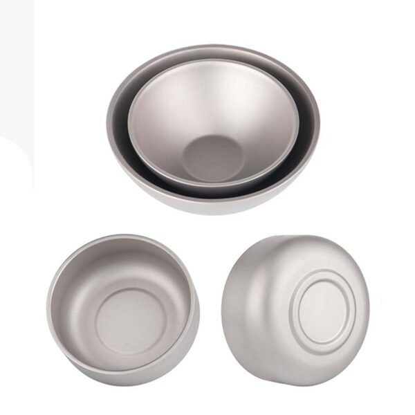TI ARTISAN,Outdoor pure titanium children's rice bowl,250ML*450ML