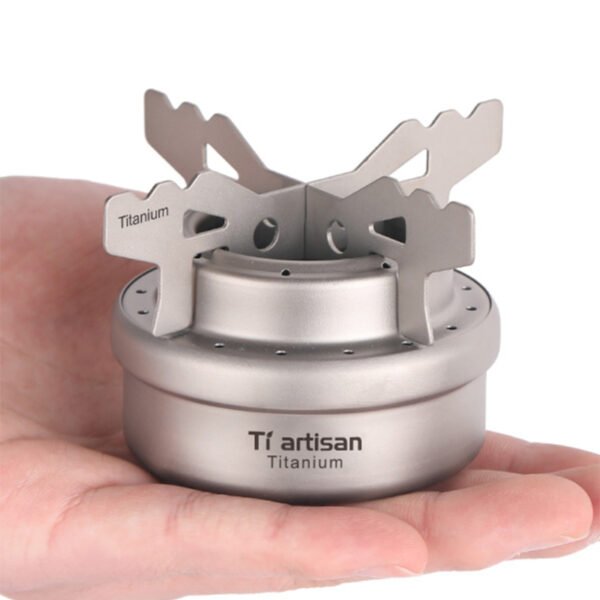 TI ARTISAN,Outdoor pure titanium alcohol stove, camping stove - Image 6
