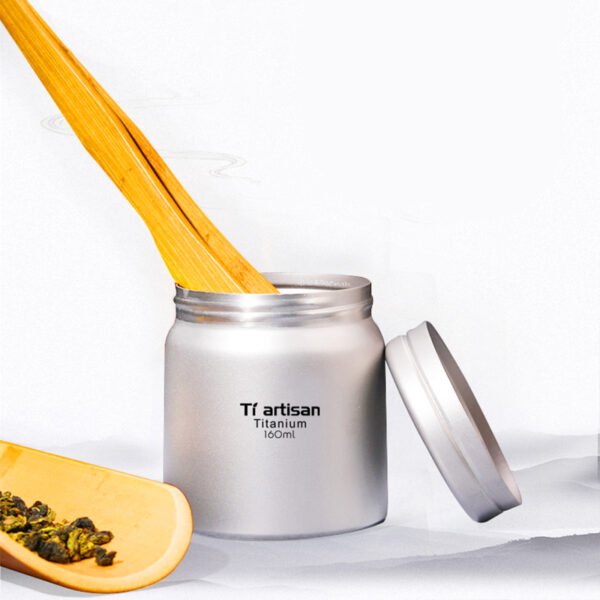 TI ARTISAN,Outdoor pure titanium tea can, 160ML - Image 7