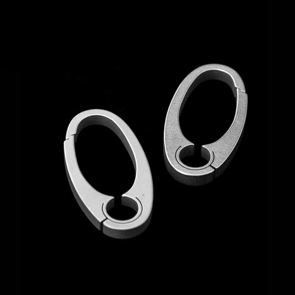 TITO TITANIUM,Outdoor oval titanium key chain