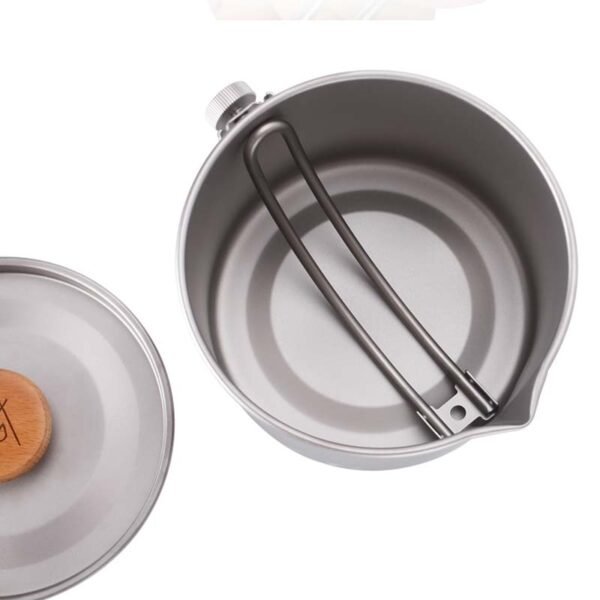 TI ARTISAN,Outdoor pure titanium pots,1100ML - Image 5