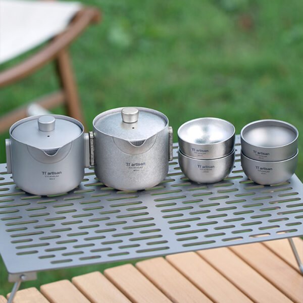 TI ARTISAN,Outdoor pure titanium teapot,180ML - Image 4