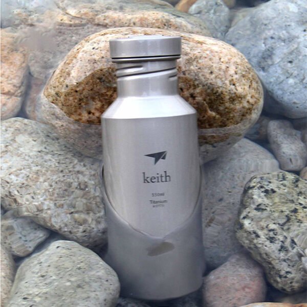 KEITH,Outdoor pure titanium kettle, sports kettle, camping water cup, 400ML&550ML&700ML mountaineering kettle - Image 5