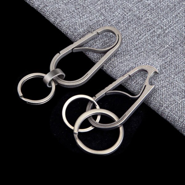 TITO TITANIUM,Outdoor pure titanium multifunctional keychain