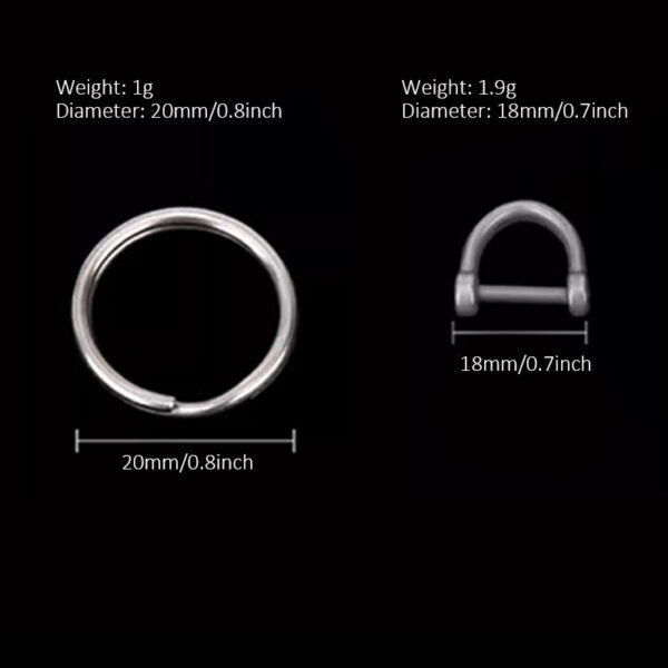 TITO TITANIUM,Outdoor pure titanium keychain ring - Image 4