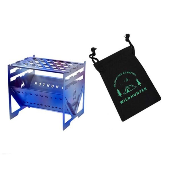 Outdoor pure titanium fire pit, BC camping wood stove - Image 2