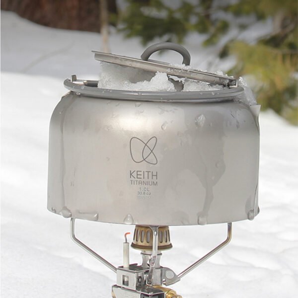 KEITH,Outdoor pure titanium kettle, 1000ML&1500ML - Image 5