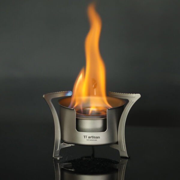 TI ARTISAN,Outdoor pure titanium alcohol stove, camping wood stove - Image 5