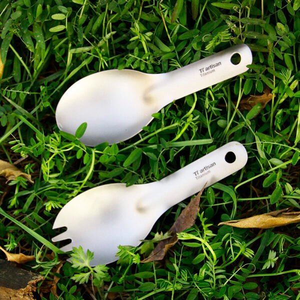 TI ARTISAN,Outdoor pure titanium fork spoon - Image 6