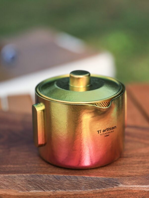 TI ARTISAN,Outdoor pure titanium tea set, 180ML&45ML - Image 9